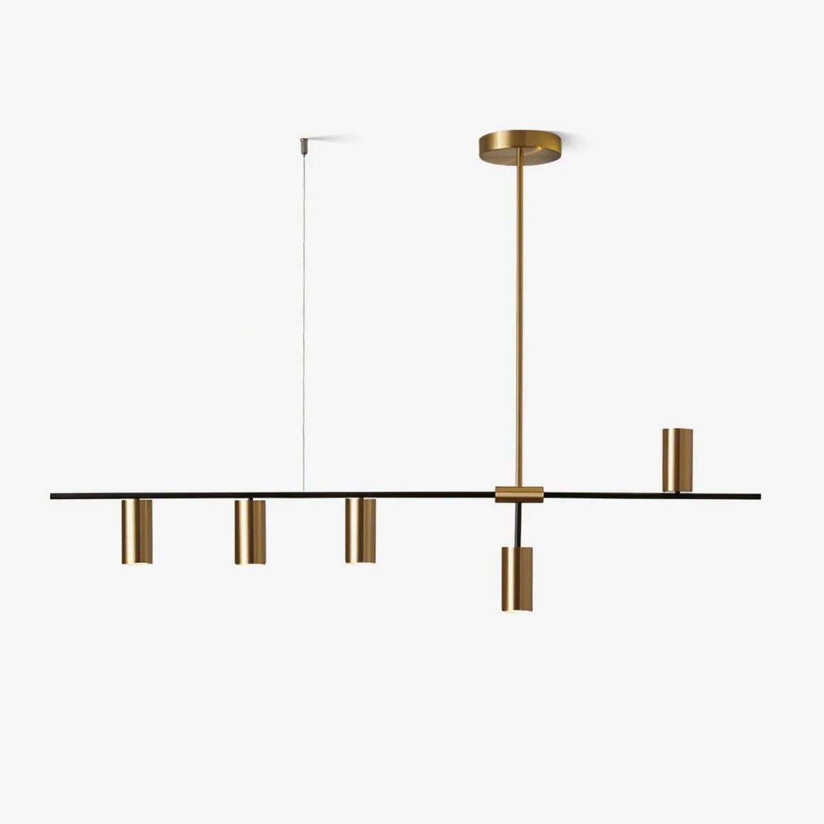 Cassandra Linear Curated Iron & Glass Chandelier – Iron & Glass Chandelier