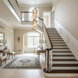 Iron & Glass craftsmanship detail on Cattail Leaf Curated Iron & Glass Chandelier