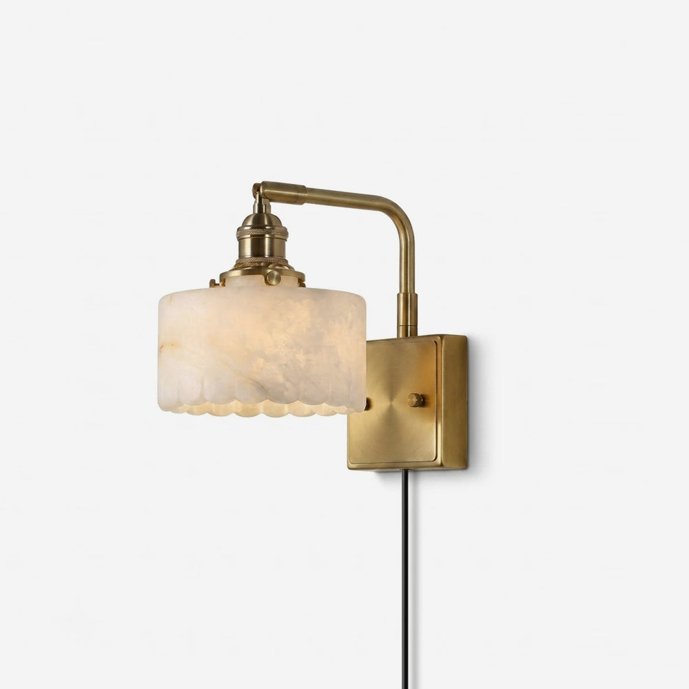 Cavella Alabaster Curated Alabaster Wall Sconce – Alabaster Wall Sconce