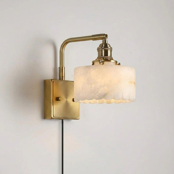Cavella Alabaster Curated Alabaster Wall Sconce