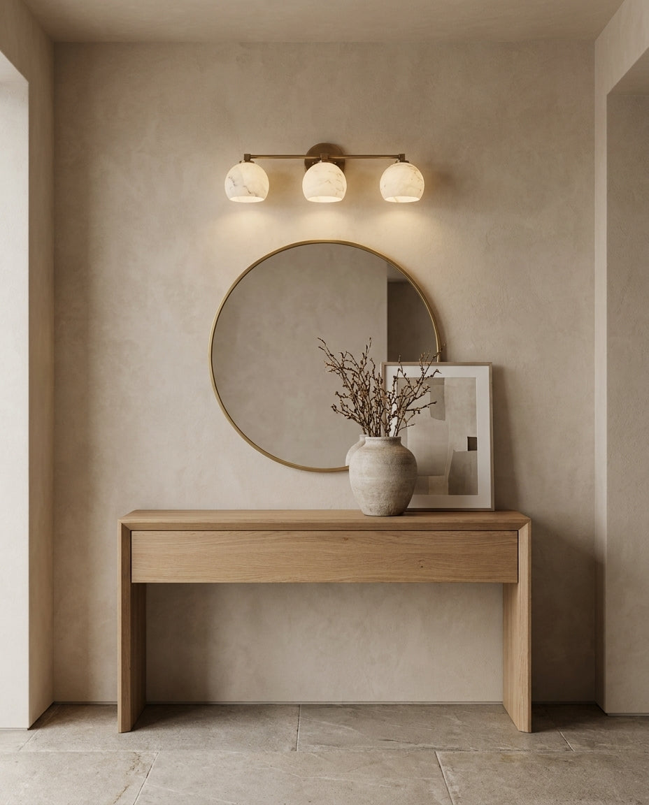 Celadyn Alabaster Curated Alabaster Wall Sconce