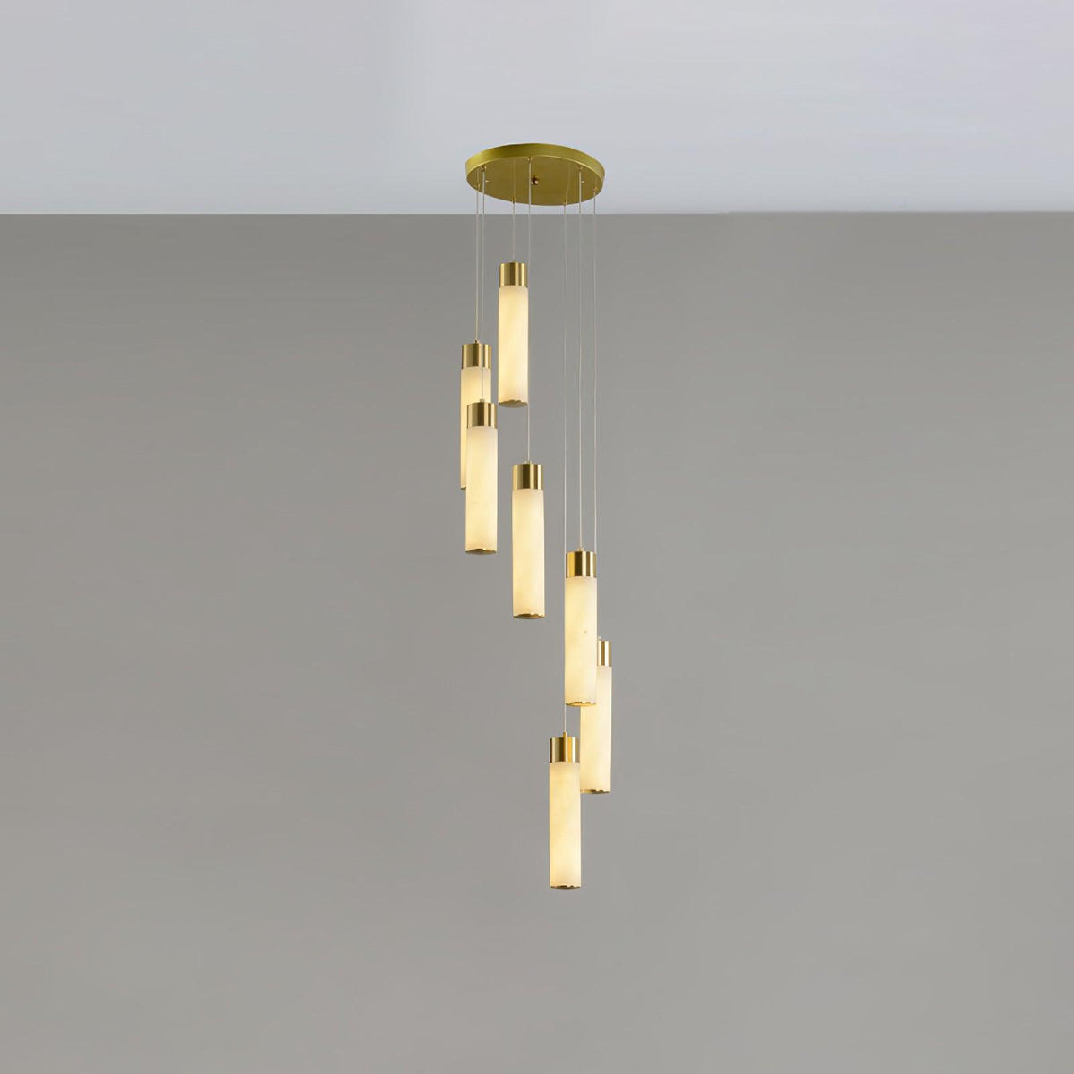 Celestial Alabaster Cascade Curated Alabaster Ch – architectural ceiling profile #1