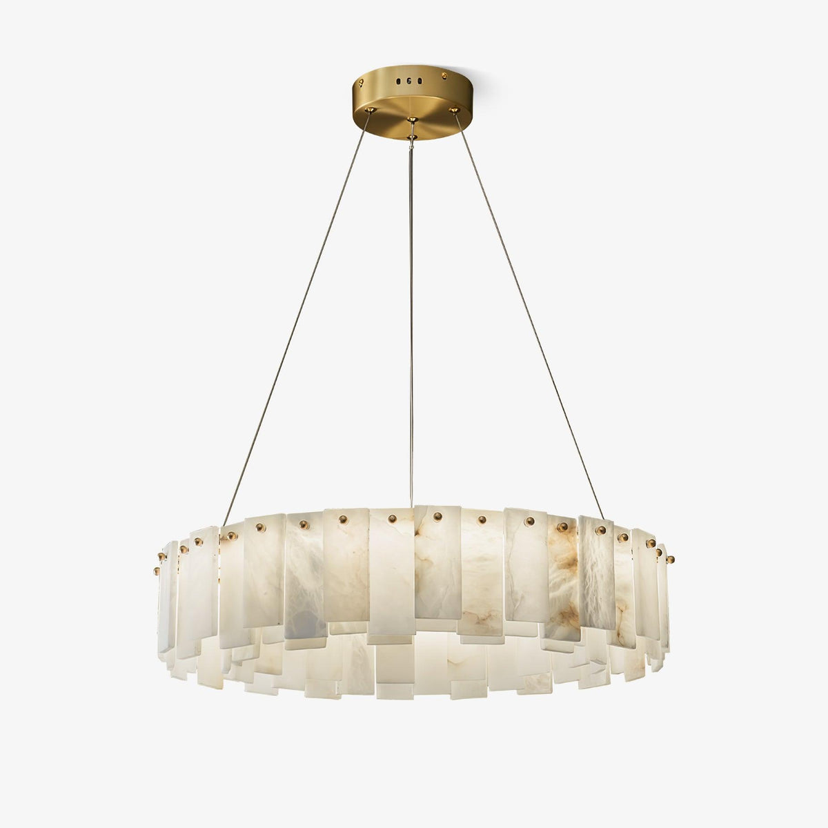 Celestial Alabaster Round Curated Alabaster Chan – Alabaster Chandelier