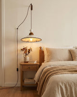 Celine Curated Solid Brass Pendant Light installed in residential dining space