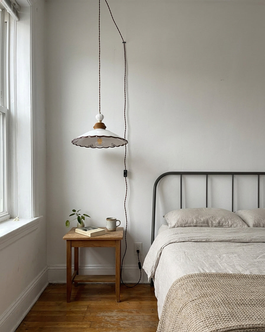 Celine Curated Solid Brass Pendant Light – macro detail view