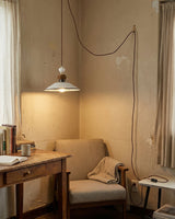 Celine Curated Solid Brass Pendant Light – illuminated warm ambiance setting