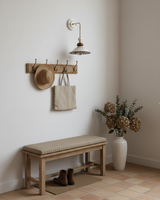 Celine Curated Solid Brass Wall Sconce – spatial dining room perspective