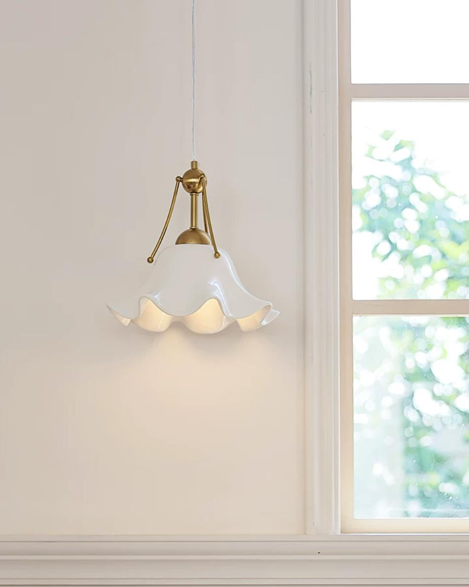 Celisse Curated Hand-Thrown Ceramic Pendant Ligh – dimensional scale reference