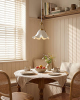 Celisse Curated Hand-Thrown Ceramic Pendant Ligh – spatial dining room perspective