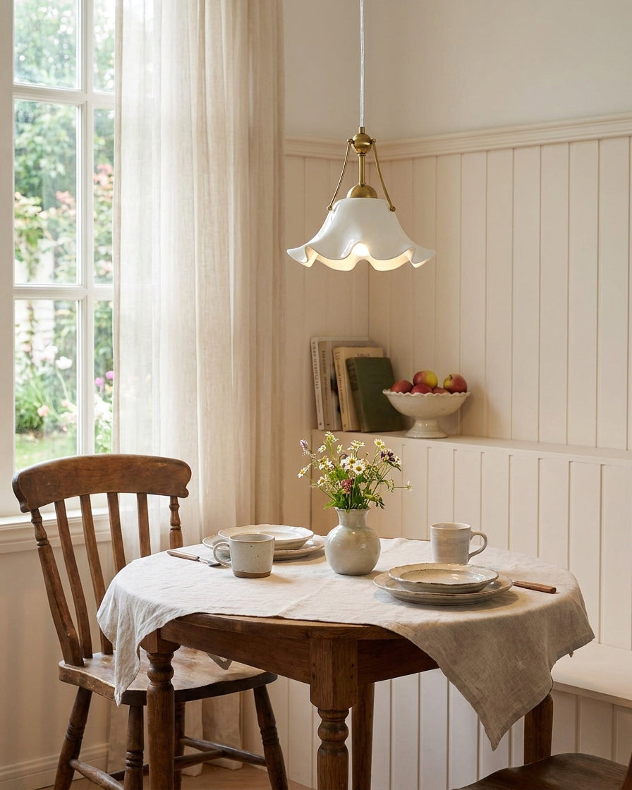 Celisse Curated Hand-Thrown Ceramic Pendant Ligh