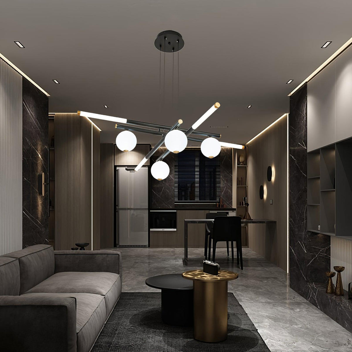 Cellar Suspension Curated Optical Acrylic Chande – architectural ceiling profile