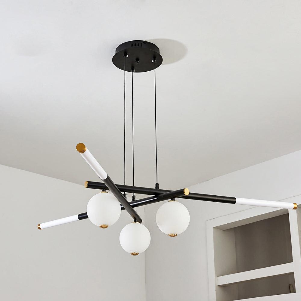 Cellar Suspension Curated Optical Acrylic Chande – spatial dining room perspective