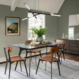 Cellar Suspension Curated Optical Acrylic Chande warm illuminated room view