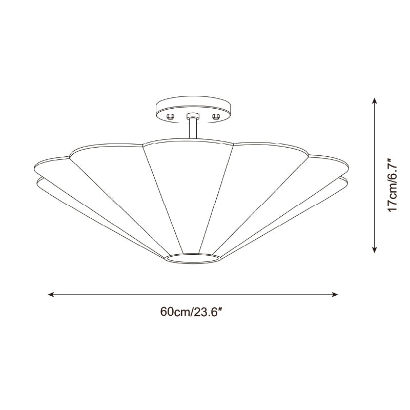 Celora Curated Iron & Glass Flush Mount Ceiling – architectural ceiling profile