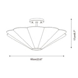 Celora Curated Iron & Glass Flush Mount Ceiling – architectural ceiling profile