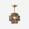Cendrel Curated Amber Art Glass Flush Mount Ceil
