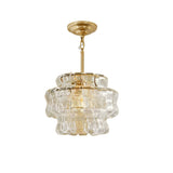 Cendrel Curated Amber Art Glass Flush Mount Ceil – W 33cm x H 27cm  W 12.9 x H 10.6 finish configuration