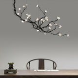 Ceramic Flower Curated Solid Brass Chandelier – architectural ceiling profile