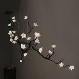 Ceramic Flower Curated Solid Brass Chandelier – L 72.8 x W 35.4 x H 49.2  L 185cm x W 90 finish configuration