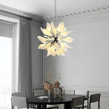 Petala Amber Art Glass Chandelier – macro detail view