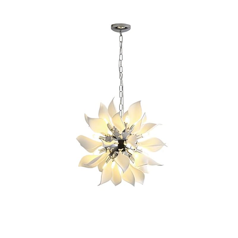 Petala Amber Art Glass Chandelier – structural canopy joint detail #1