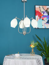 Ceramic Ribbed Curated Mouth-Blown Frosted Glass – side angled contour profile
