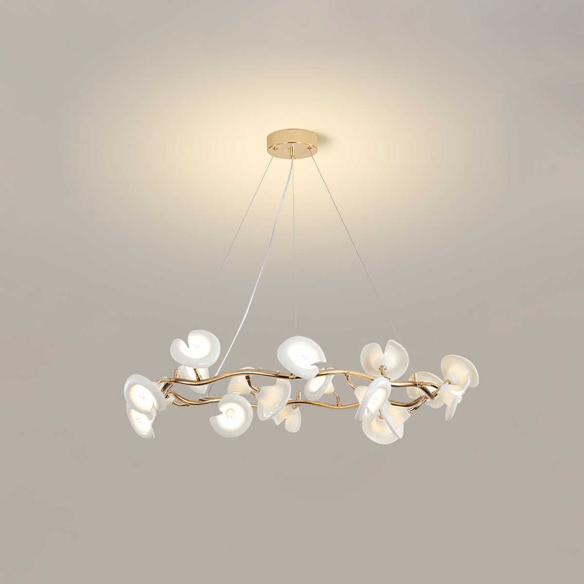 Cerisium Blossom Curated Hand-Thrown Ceramic Cha – illuminated warm ambiance setting #1