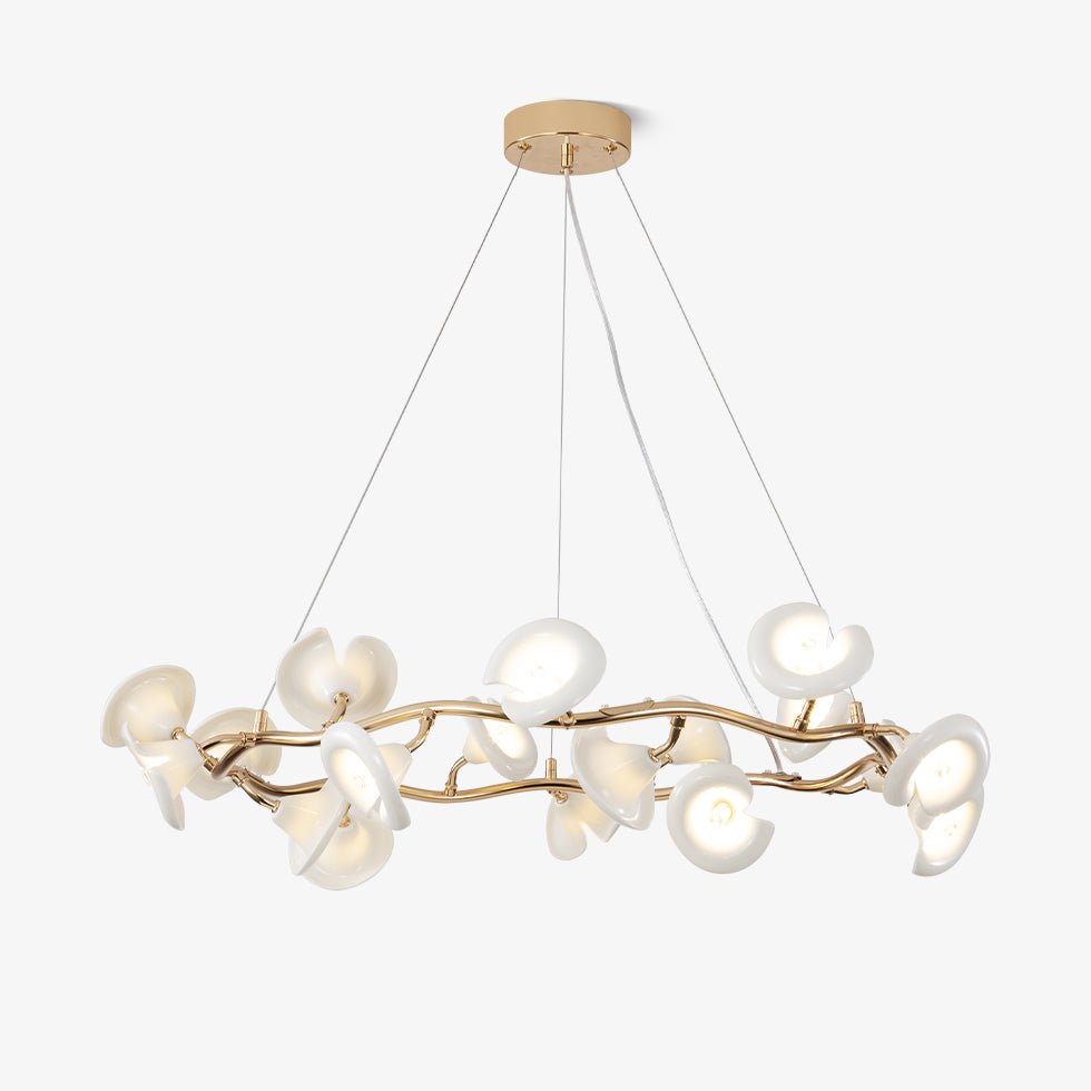 Cerisium Blossom Curated Hand-Thrown Ceramic Cha – Hand-Thrown Ceramic Chandelier