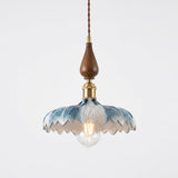 Cerulyn Curated Mouth-Blown Frosted Glass Pendan – Dia 25cm x H 8cm  ∅ 9.8 x H 3.1 finish configuration