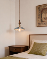 Cerulyn Curated Mouth-Blown Frosted Glass Pendan – architectural ceiling profile