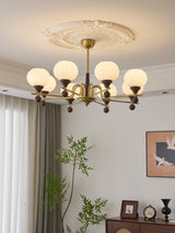 Ceylian Curated Mouth-Blown Frosted Glass Chande – architectural ceiling profile