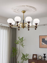 Ceylian Curated Mouth-Blown Frosted Glass Chande – dimensional scale reference