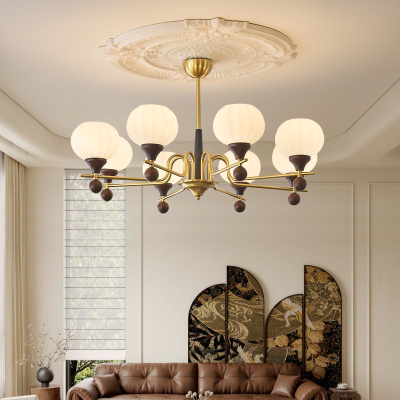 Ceylian Curated Mouth-Blown Frosted Glass Chande