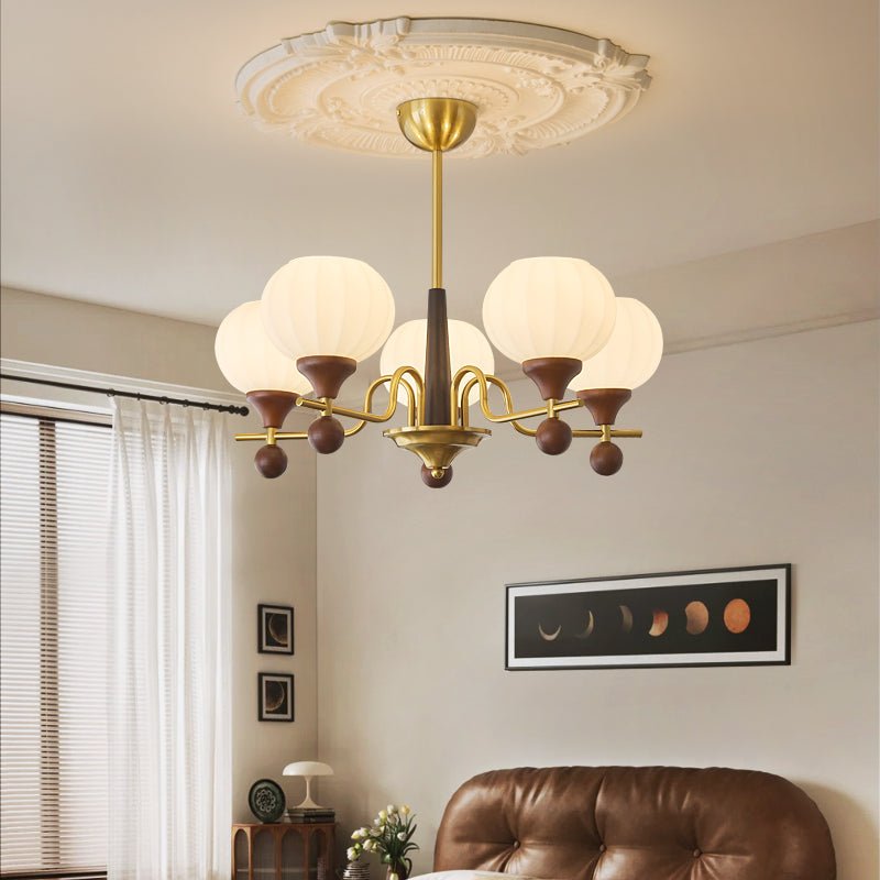 Ceylian Curated Mouth-Blown Frosted Glass Chande