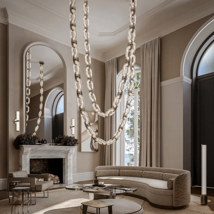 Chain Link Chandelier