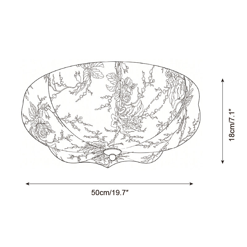 Chantoria Curated Iron & Glass Flush Mount Ceili – architectural ceiling profile