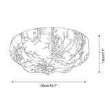 Chantoria Curated Iron & Glass Flush Mount Ceili – architectural ceiling profile