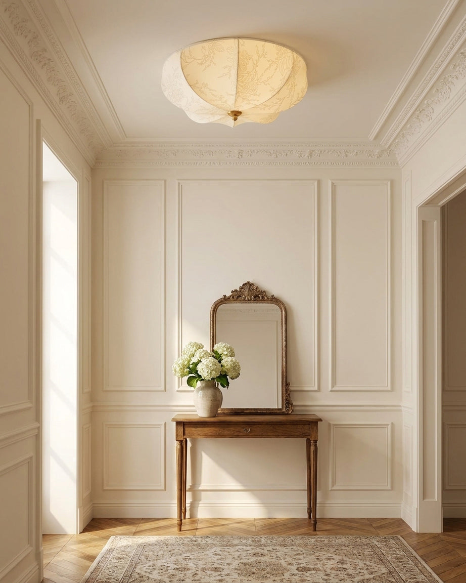 Chantoria Curated Iron & Glass Flush Mount Ceili