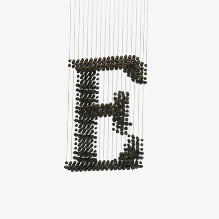 Charcoal Sculptural Chandelier (Model E)