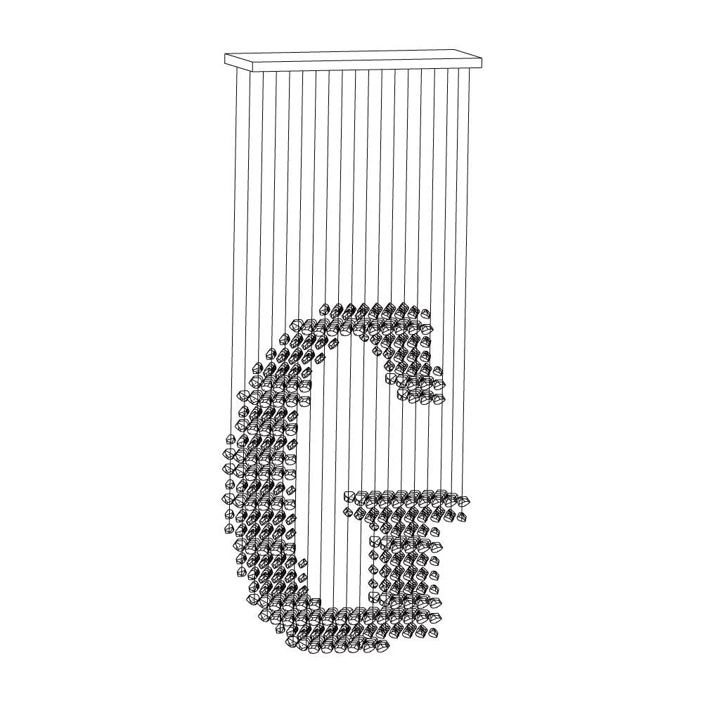 Charcoal Chandeliers G Curated Iron & Glass Chan – handcrafted surface texture