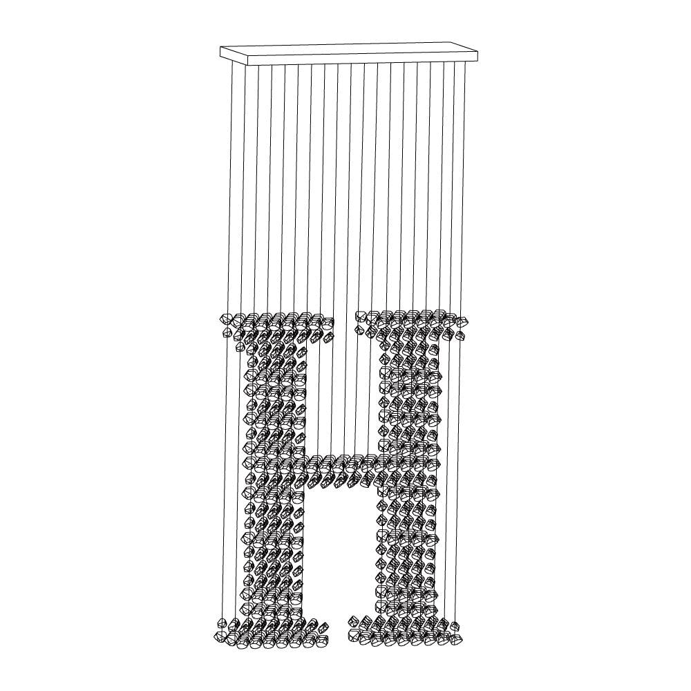 Charcoal Chandeliers H Curated Iron & Glass Chan – dimensional scale reference