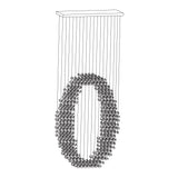 Charcoal Chandeliers M to R Curated Iron & Glass – dimensional scale reference #1