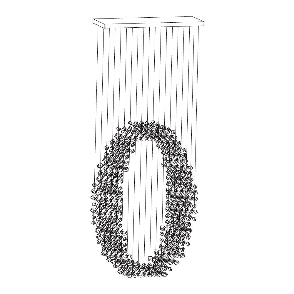 Charcoal Chandeliers O Curated Iron & Glass Chan – dimensional scale reference