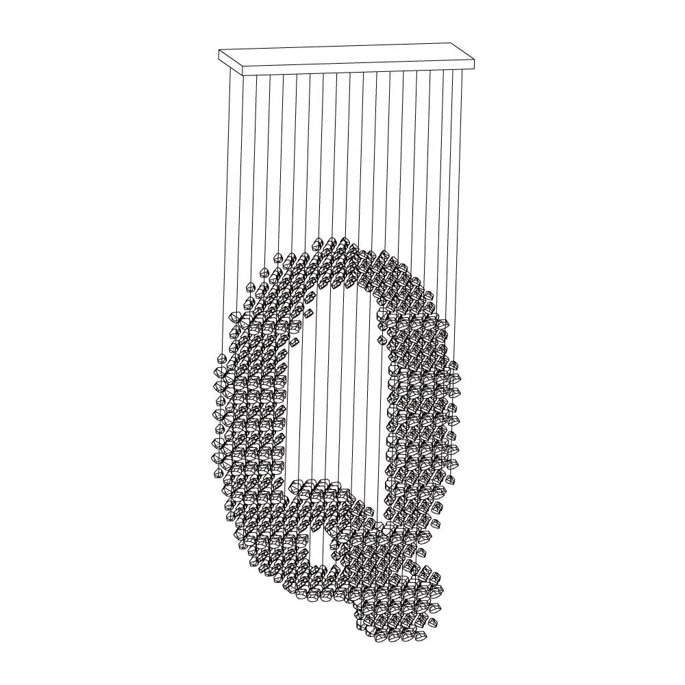 Charcoal Chandeliers M to R Curated Iron & Glass – structural canopy joint detail #1