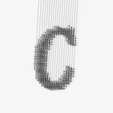 Charcoal Sculptural Chandelier (Model C) - Angle 5