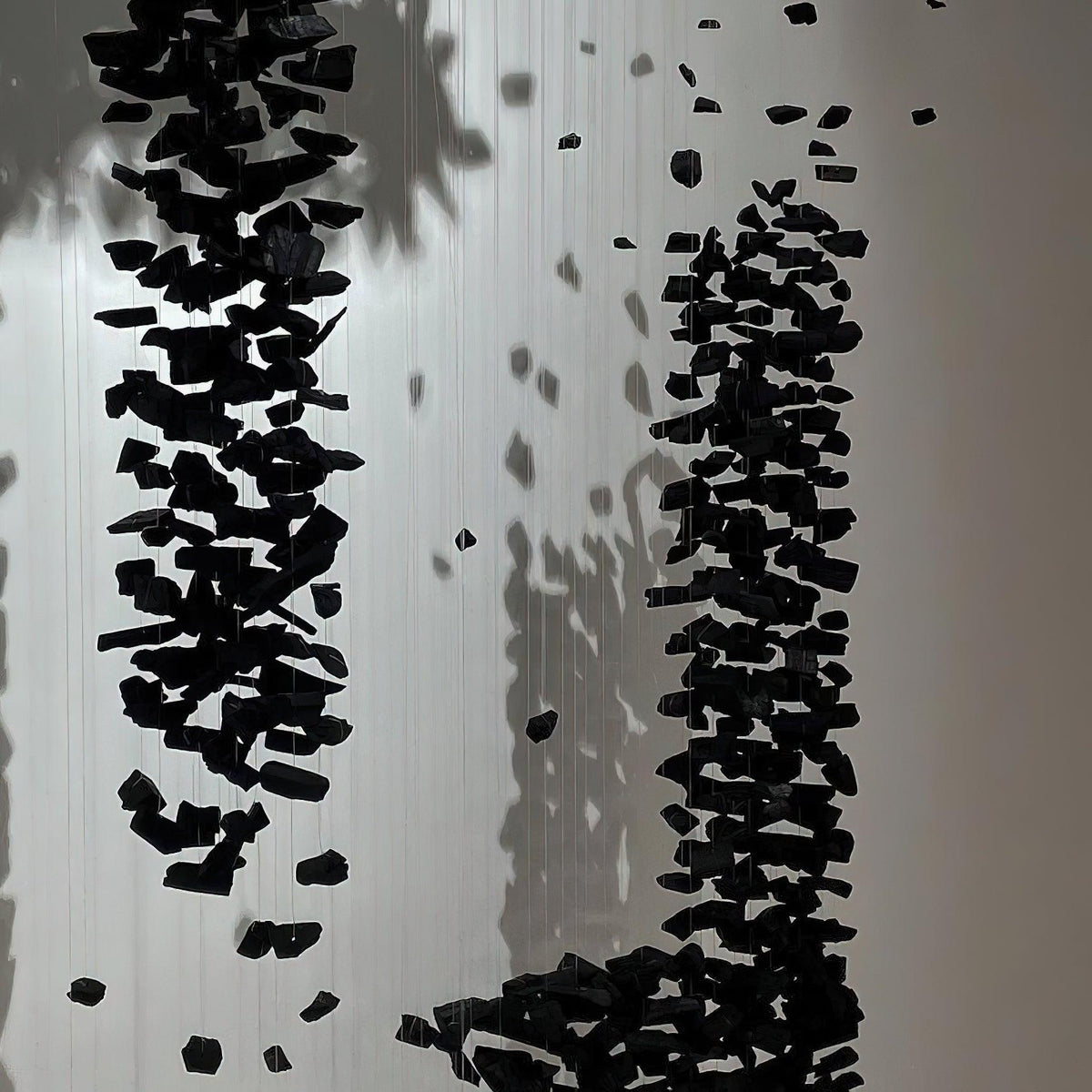 Charcoal Sculptural Chandelier (Model A) - Angle 7
