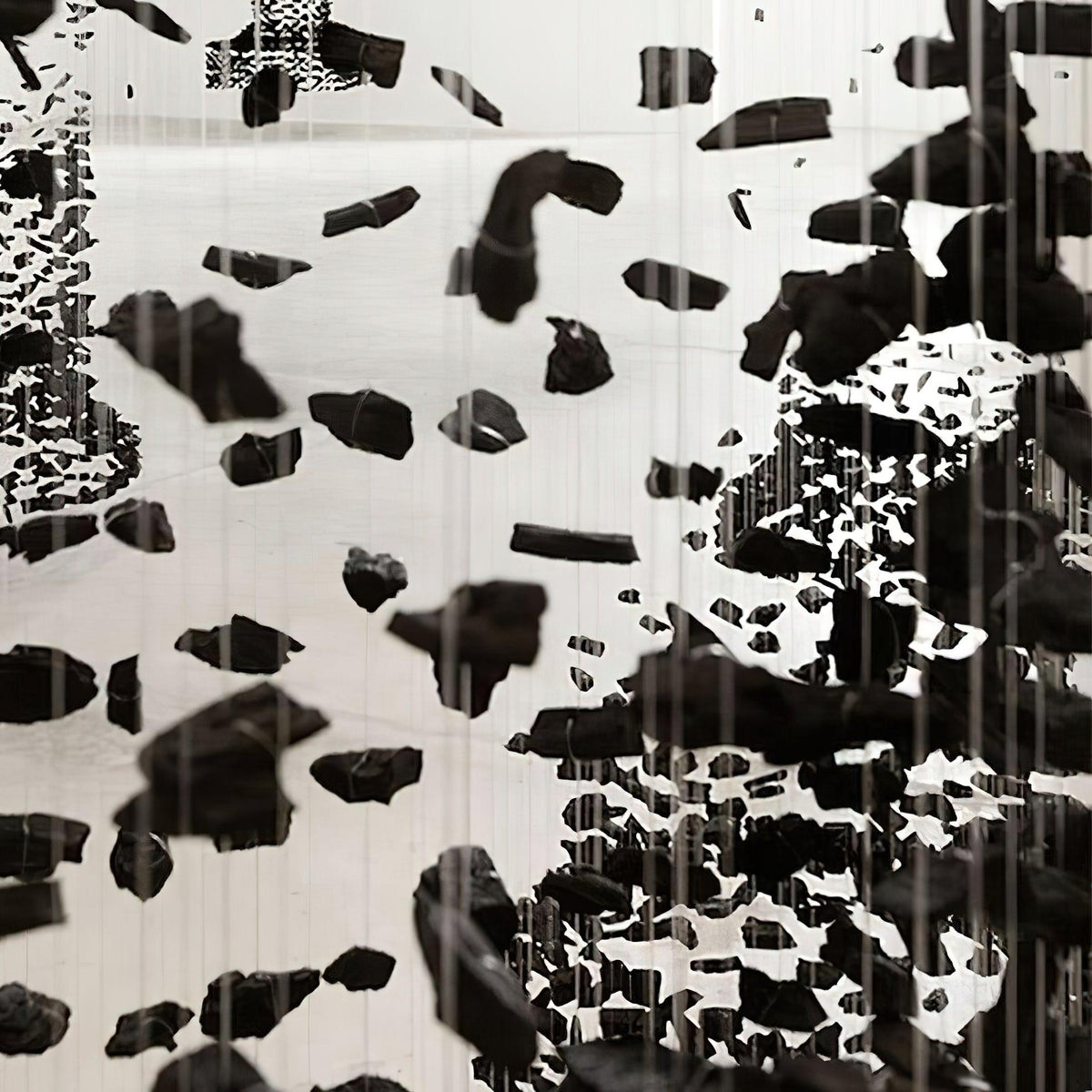 Charcoal Sculptural Chandelier (Model D) - Angle 3