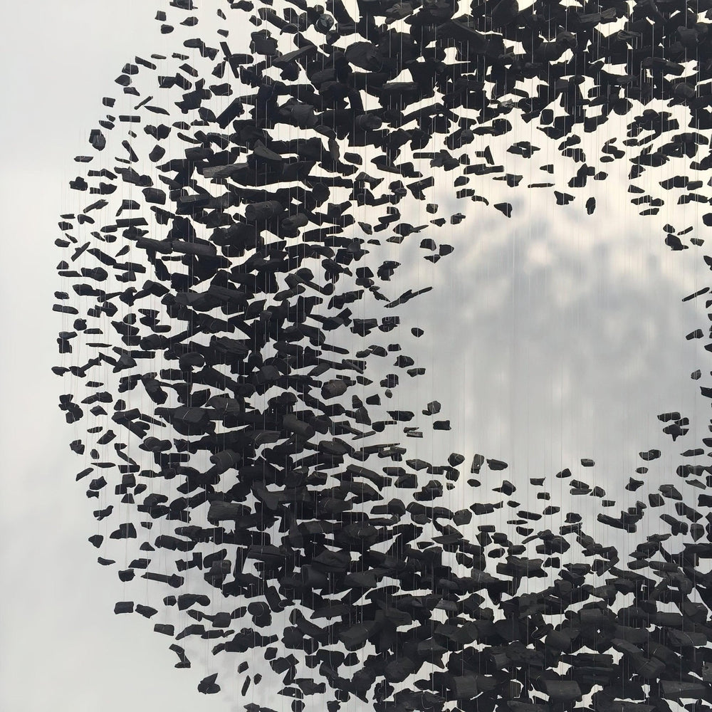 Charcoal Sculptural Chandelier (Model D)