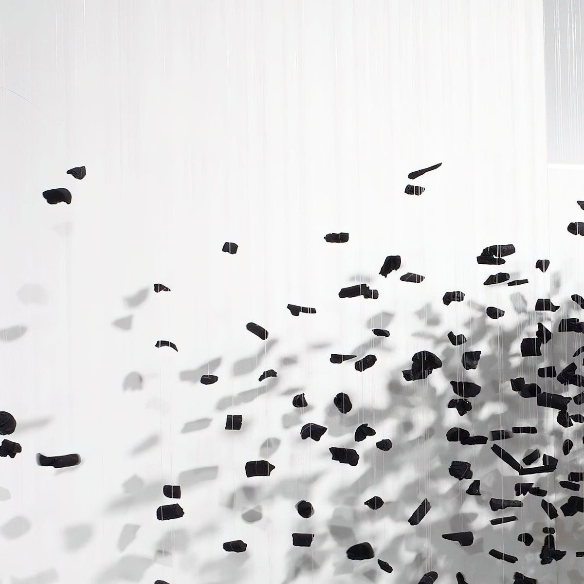 Iron & Glass craftsmanship detail on Charcoal Chandeliers K Curated Iron & Glass Chan