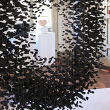 Charcoal Sculptural Chandelier (Model P) - Angle 2